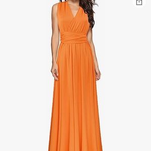 Multi style orange dress